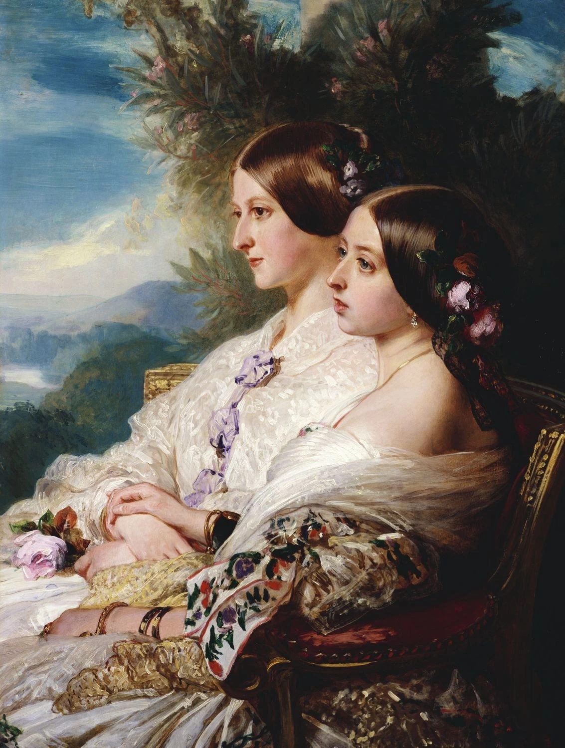 Le cugine, la regina Vittoria e Vittoria, duchessa di Nemours - Collection of the United Kingdom